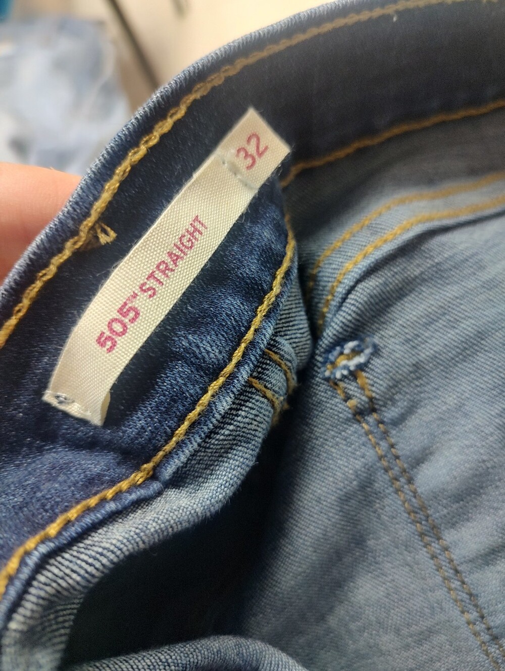 Levi's 505 Straight Leg Size 32 Jeans - Picture 4 of 5